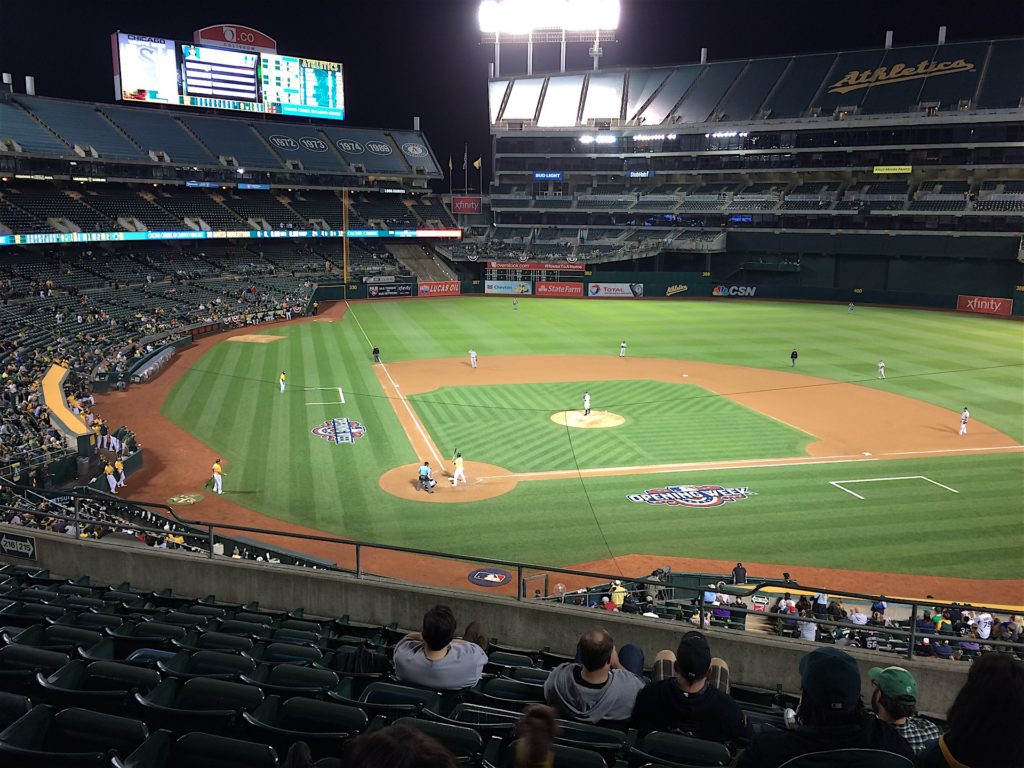 The Oakland Coliseum, April 2016,